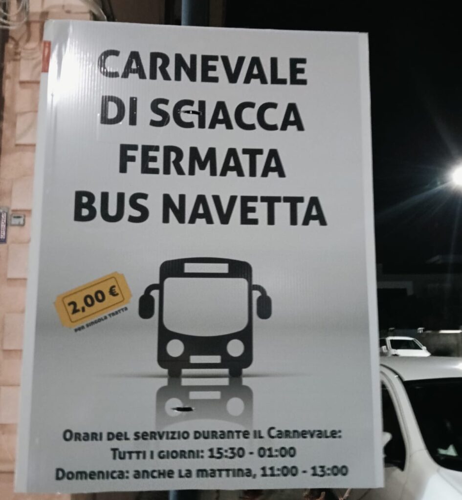 Carnevale di Sciacca, si attiva il bus navetta