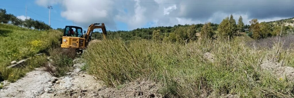 Viabilità rurale, aperto il cantiere in contrada Nadore